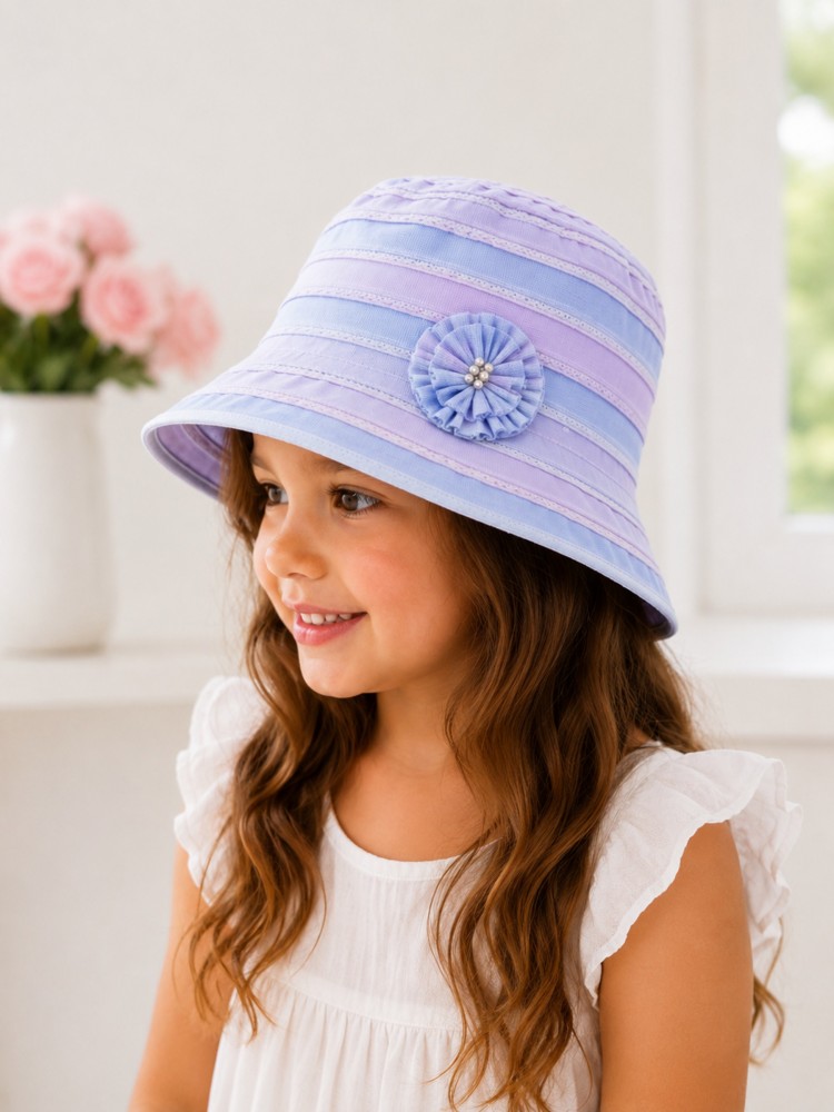 Kız Çocuk Pembe Bucket Şapka görsel 2